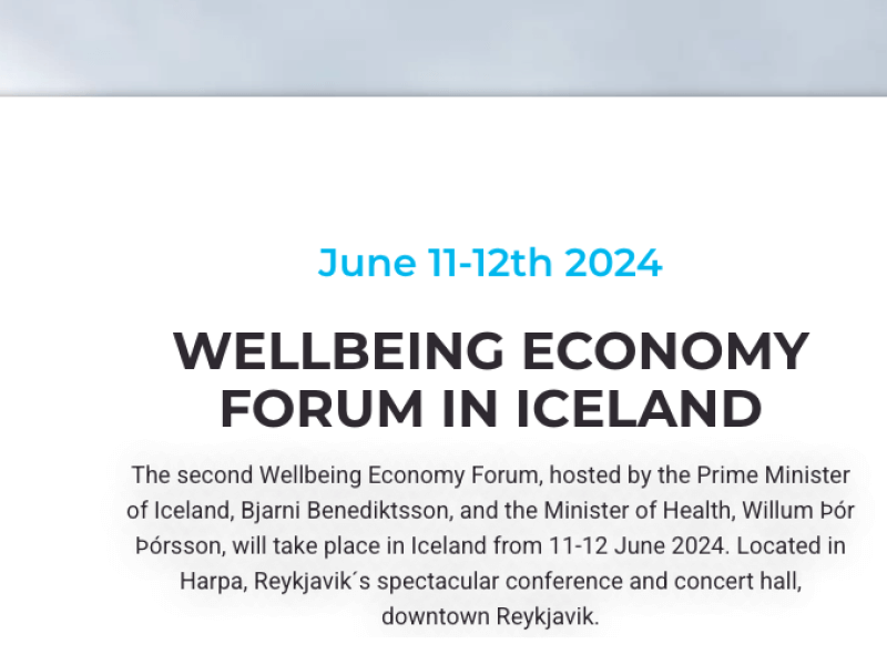 Wellbeing Economy Forum in Iceland